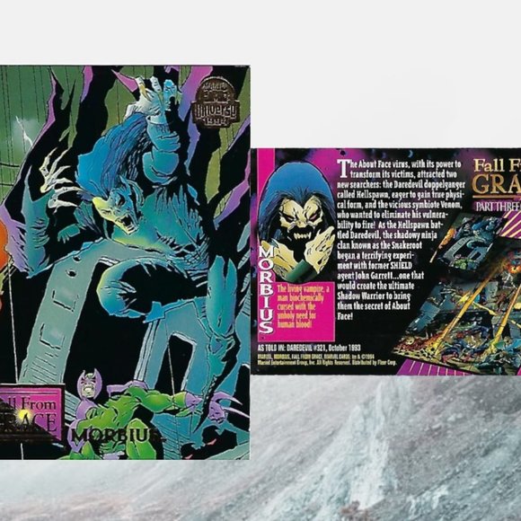 1994 Marvel Trading Cards - Fall From Grace Full Set of 9 - Picture 8 of 11